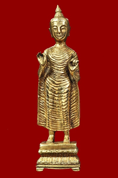 S__26861577.jpg - พระอมราวดีทองคำ ศิลปะอินเดีย จีวรริ้ว อายุ 2000 กว่าปี | https://soonpraratchada.com
